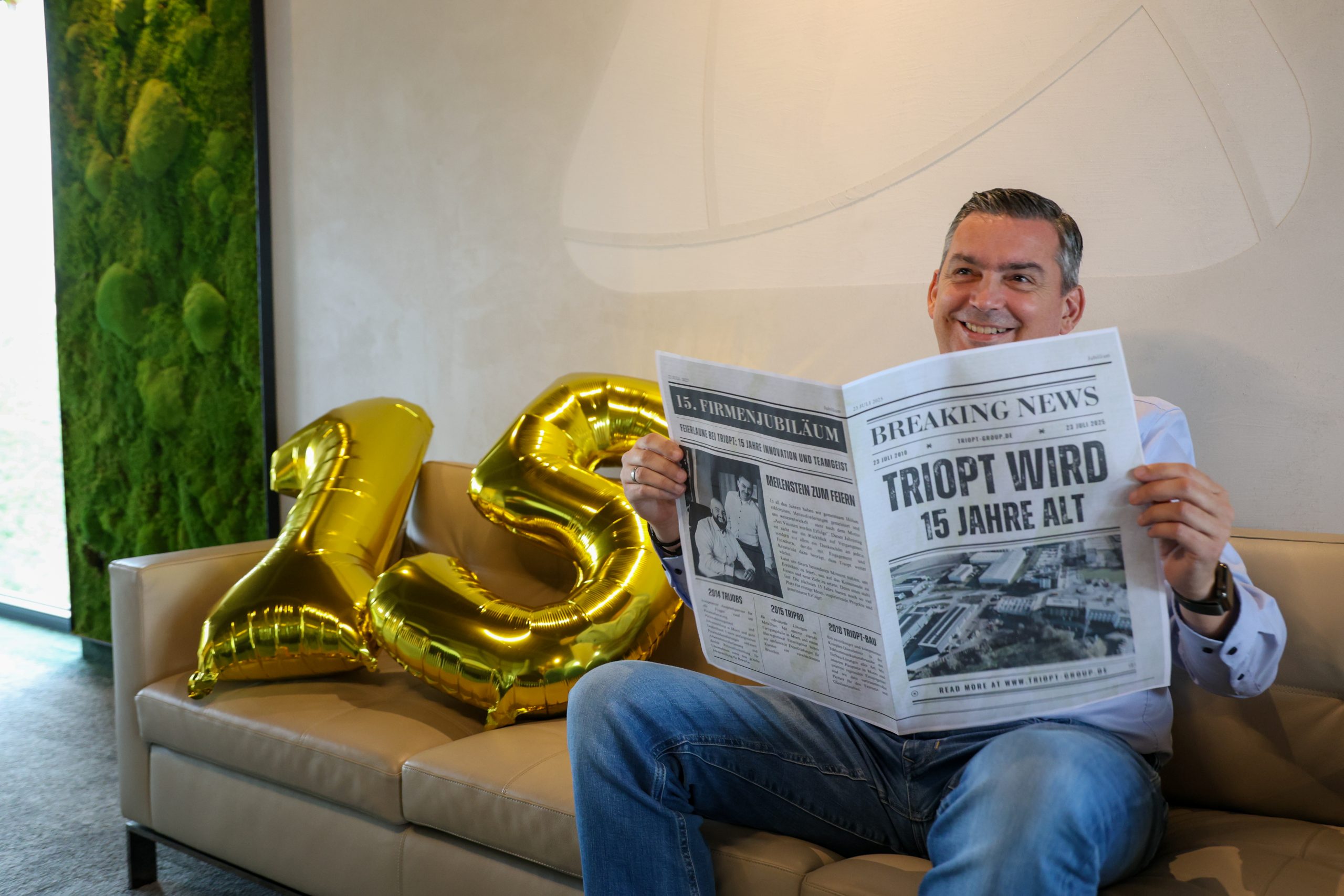 15 Jahre Triopt Group: Ein Meilenstein für Innovation, Wachstum und Zusammenarbeit.